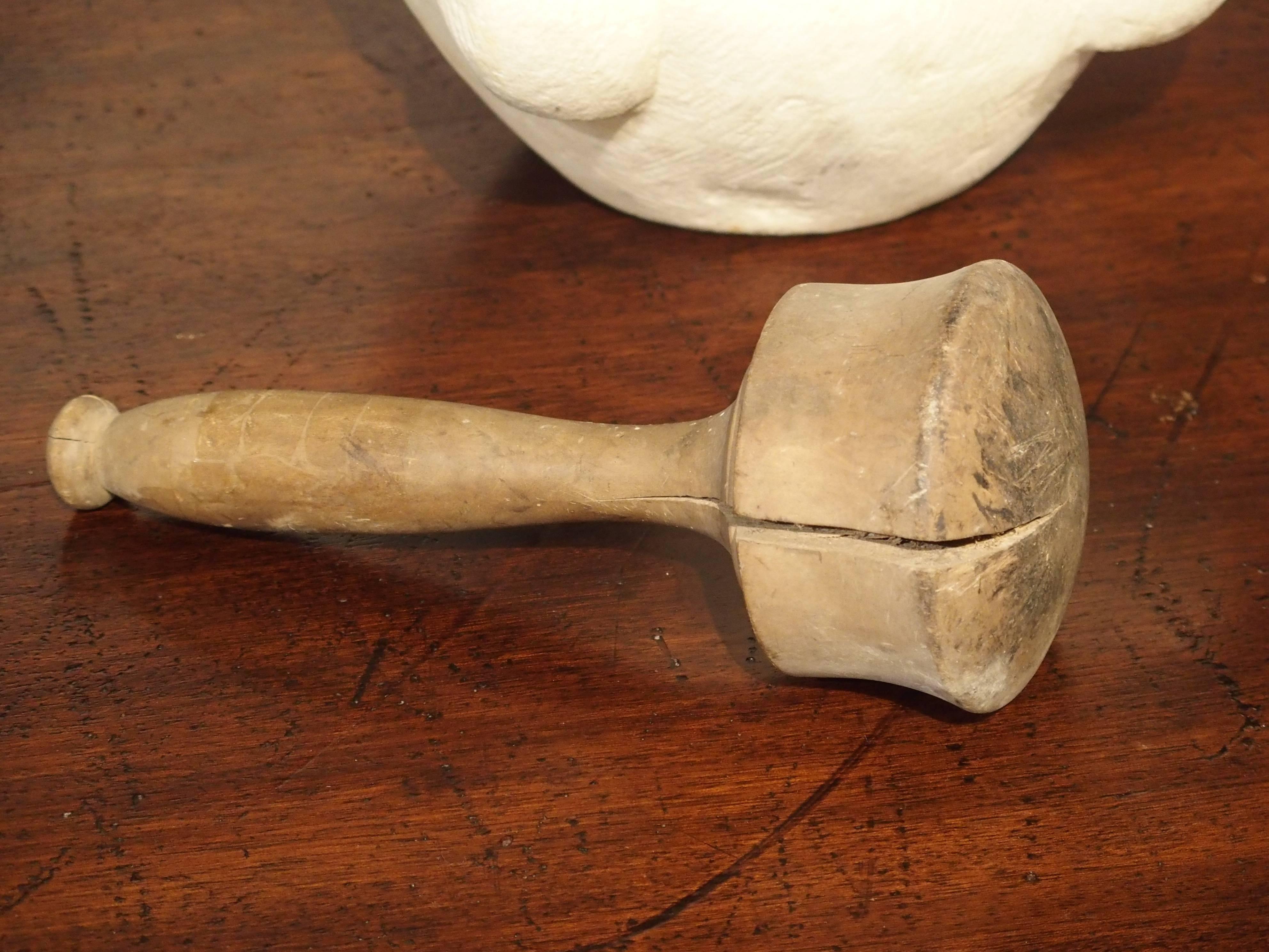 Small 19th Century Marble Mortar and Pestle from France 1