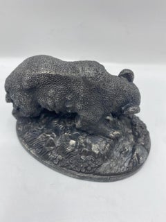 Small 19th Century Metal Bear Figurine