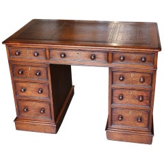 Antique Small 19th Century Oak Victorian Desk