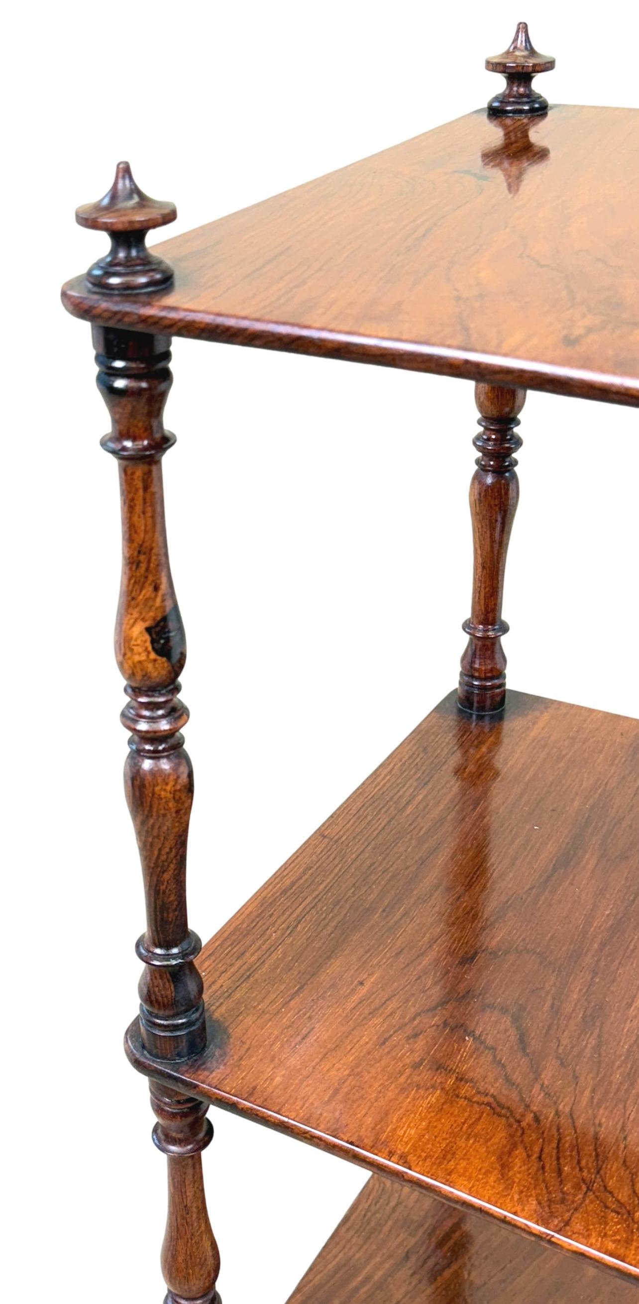 Regency Small 19th Century Rosewood Whatnot in vendita