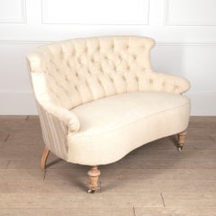 Small 19th Century Swedish Buttoned Sofa