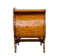 Small 19th century Swedish empire birch sofa