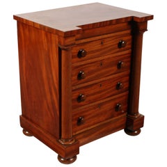 Small 19th Century Victorian  Mahogany four Drawer Chest