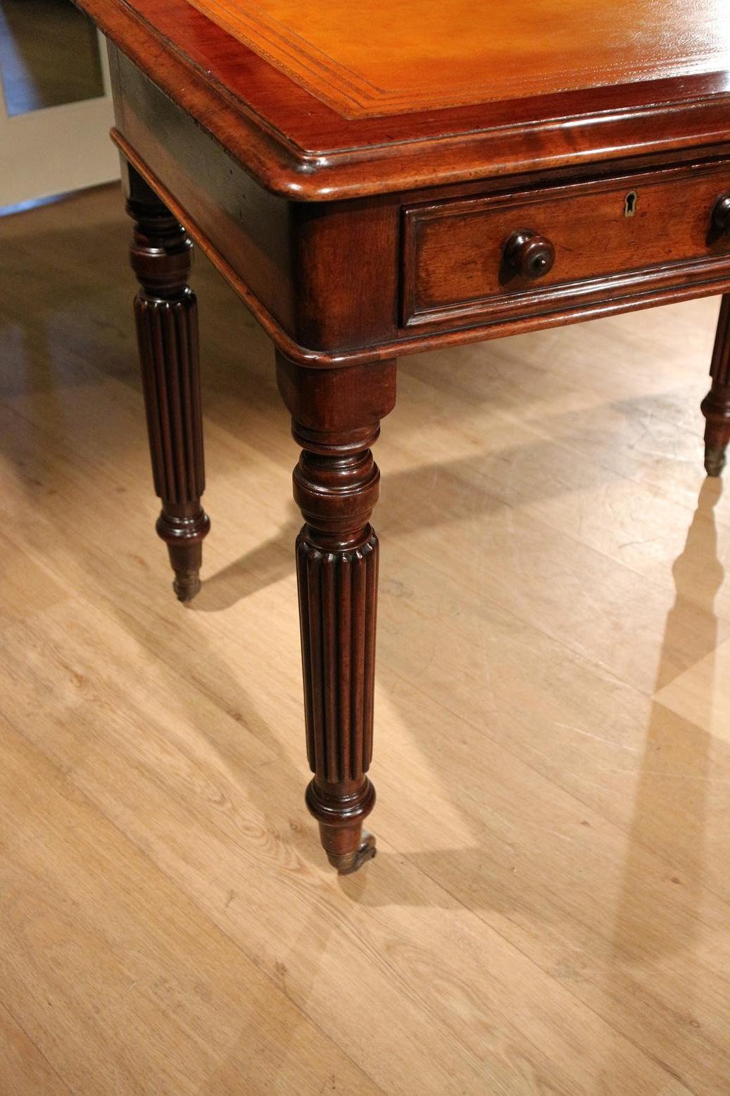 British Small 19th Century Victorian Mahogany Writing Table