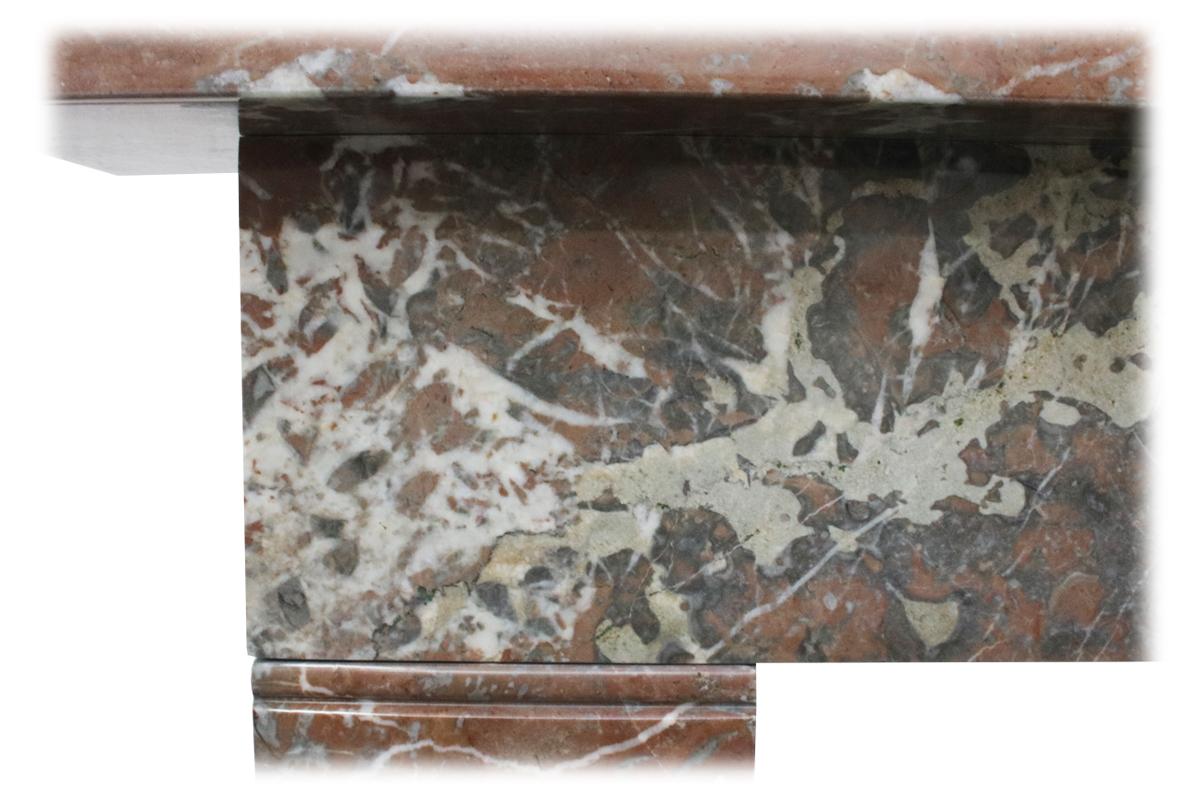 Small 19th Century Victorian Rouge Marble Fireplace Surround 2