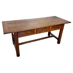 Antique Small 19th century walnut drapers table / work table