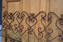 Small 19th Century Wrought Iron Window Grills or Grates, Set of 5