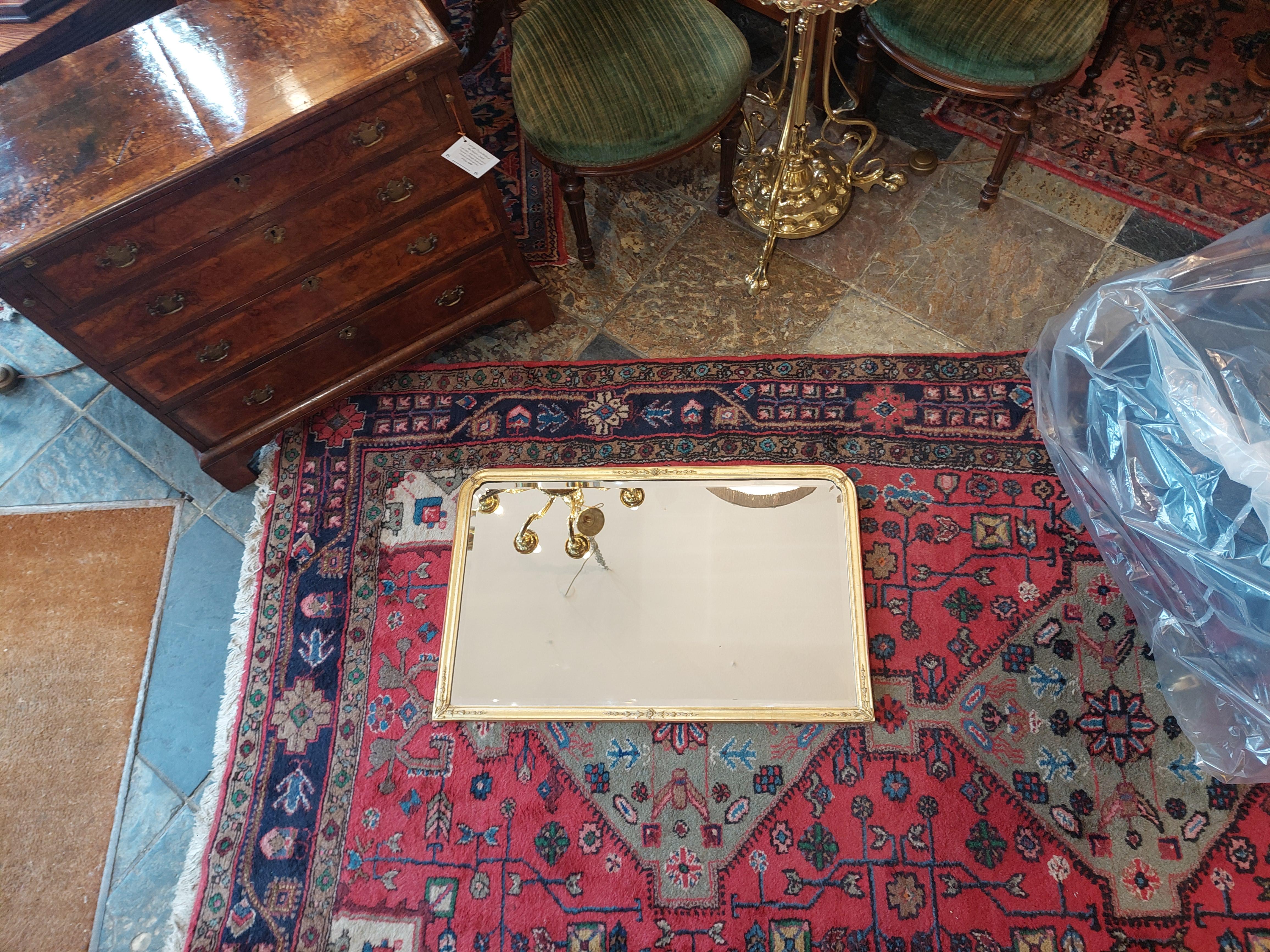 Small 19thC Giltwood Over Mantle Mirror In Good Condition For Sale In Altrincham, GB