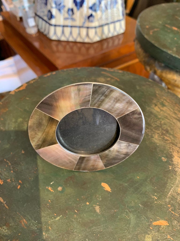 Small 20th Century Capiz Shell Round Picture Frame at 1stDibs