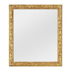 Small 20th-century French Mirror with Gold Leaf in the Berain Style, circa 1980