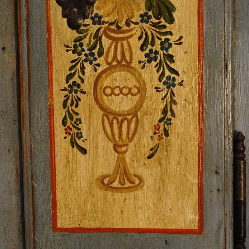 Pine Small 20th Century Rural German Painted Corner Cabinet