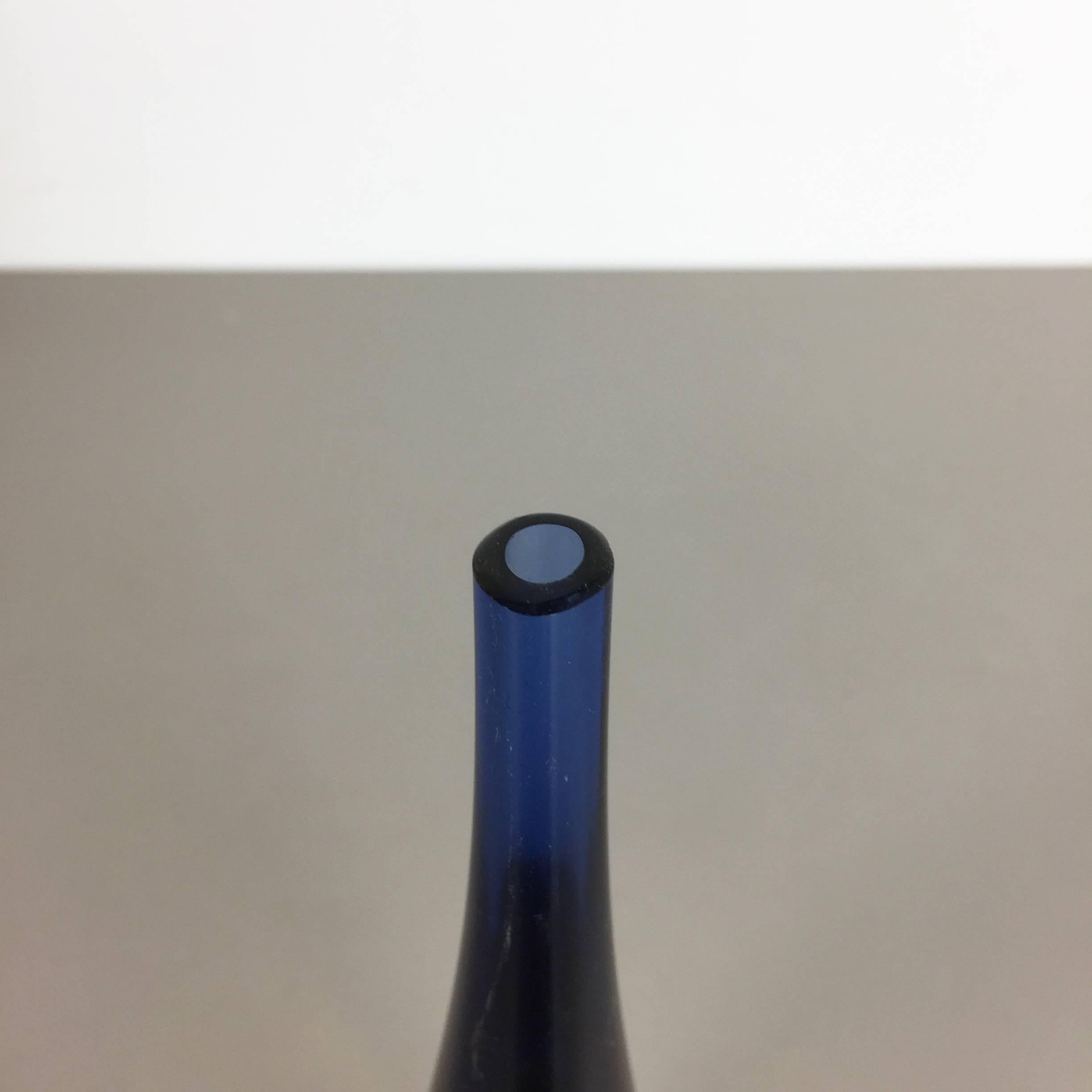 Small 1960s Murano Glass Sommerso Single-Stem Vase by Flavio Poli, Italy 1