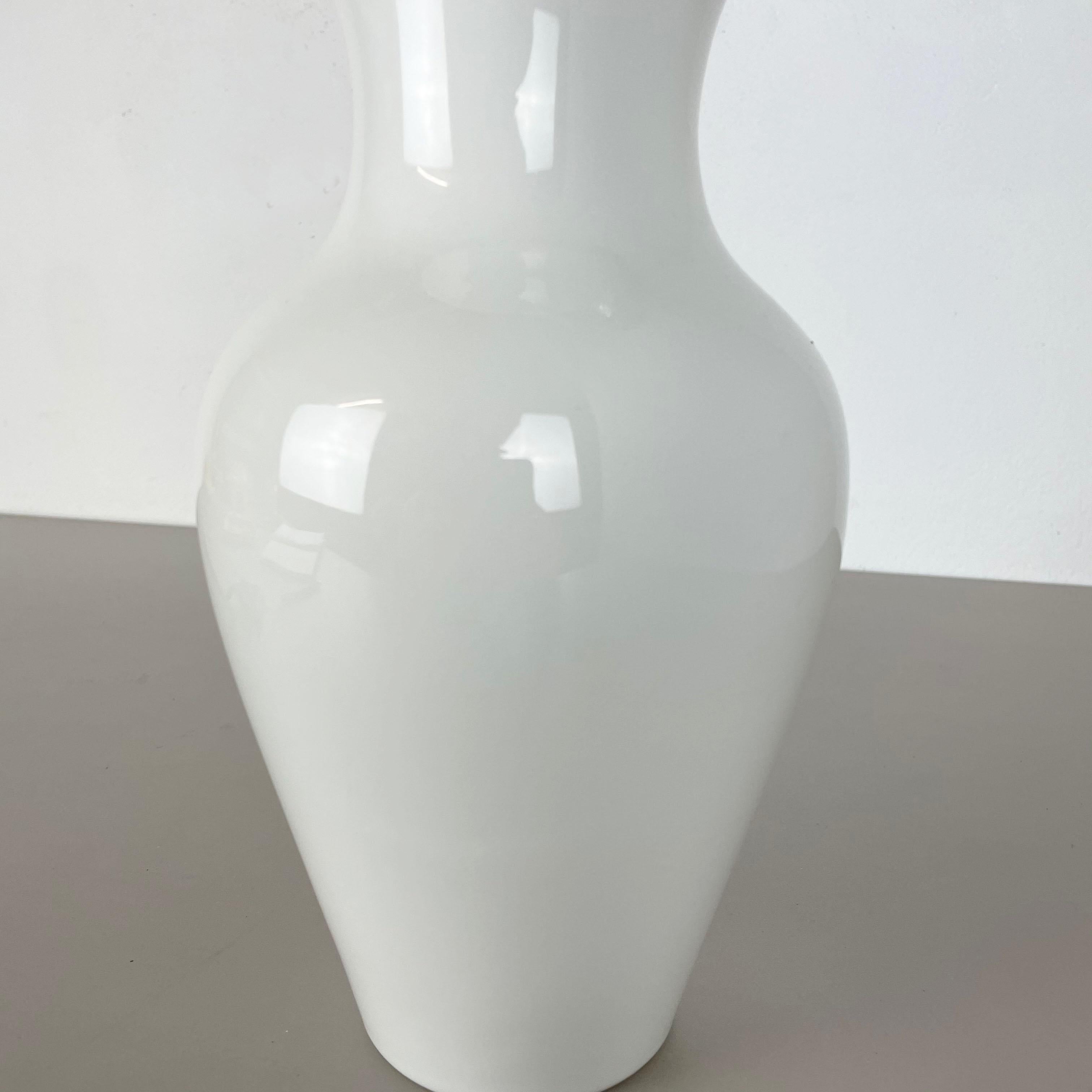 Mid-Century Modern Small Op Art Vase Porcelain German Vase by KPM Berlin Ceramics, Germany, 1960 For Sale