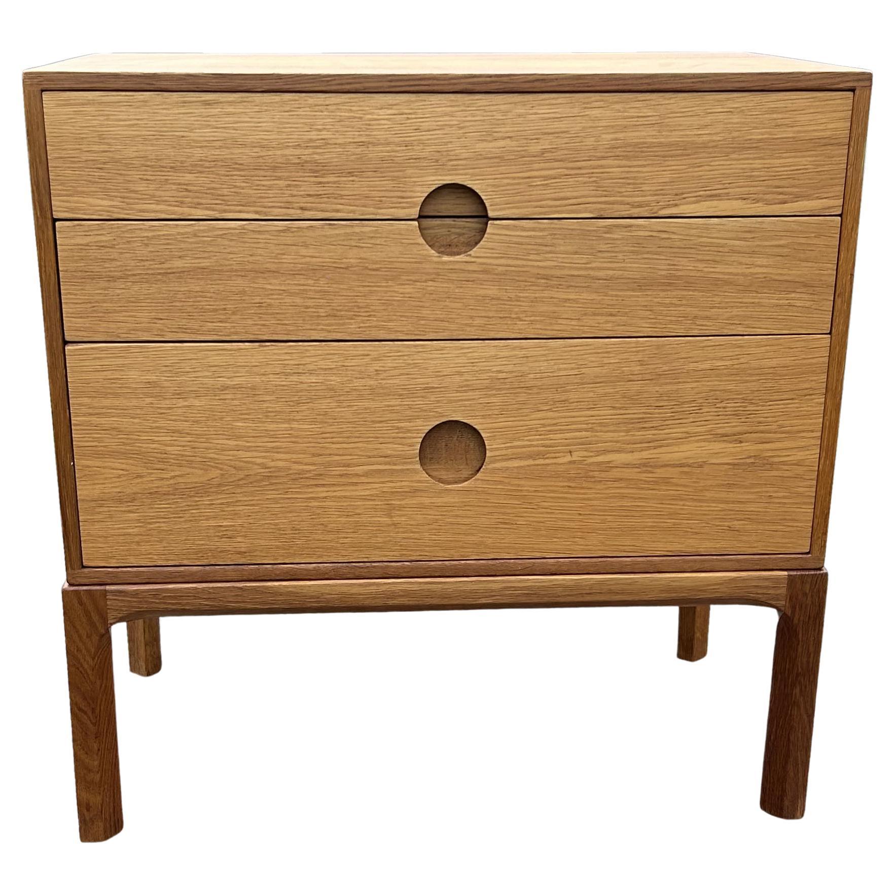 Small 3 Drawer Oak Chest by Aksel Kjersgaard for Odder
