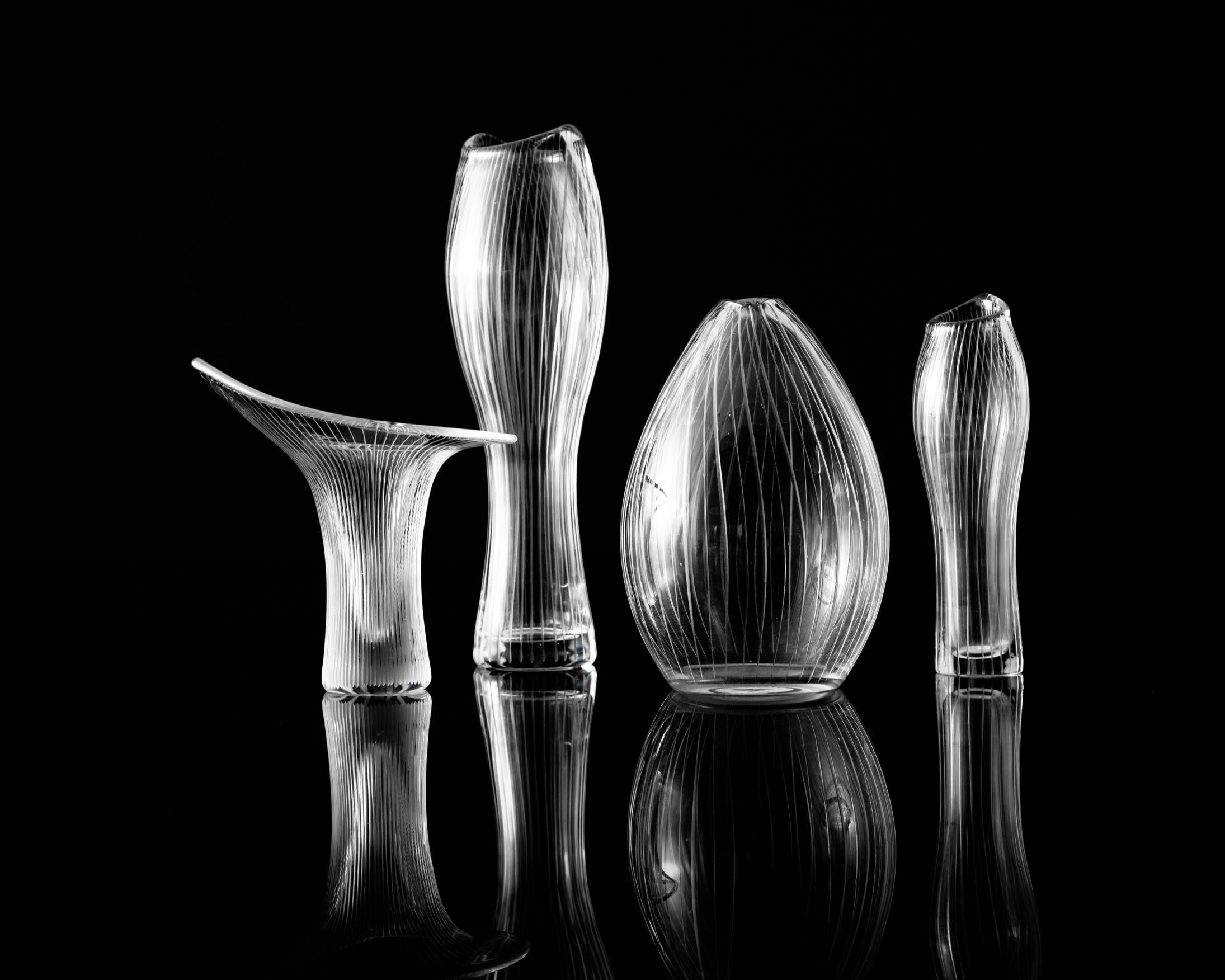 Small 3282 Vase in Glass by Tapio Wirkkala, 1946 In Excellent Condition In New York, NY
