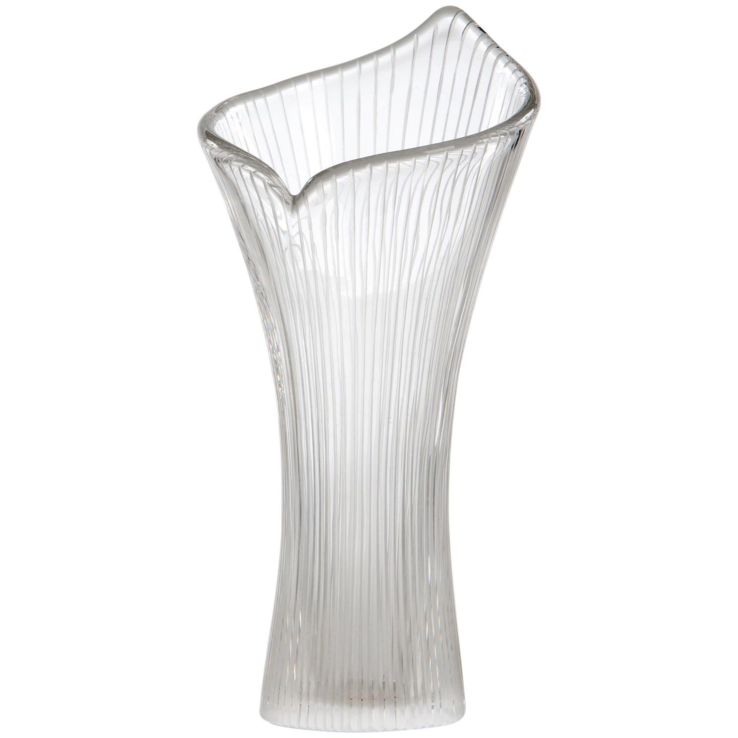Small 3350 Vase in Glass by Tapio Wirkkala, 1952-59