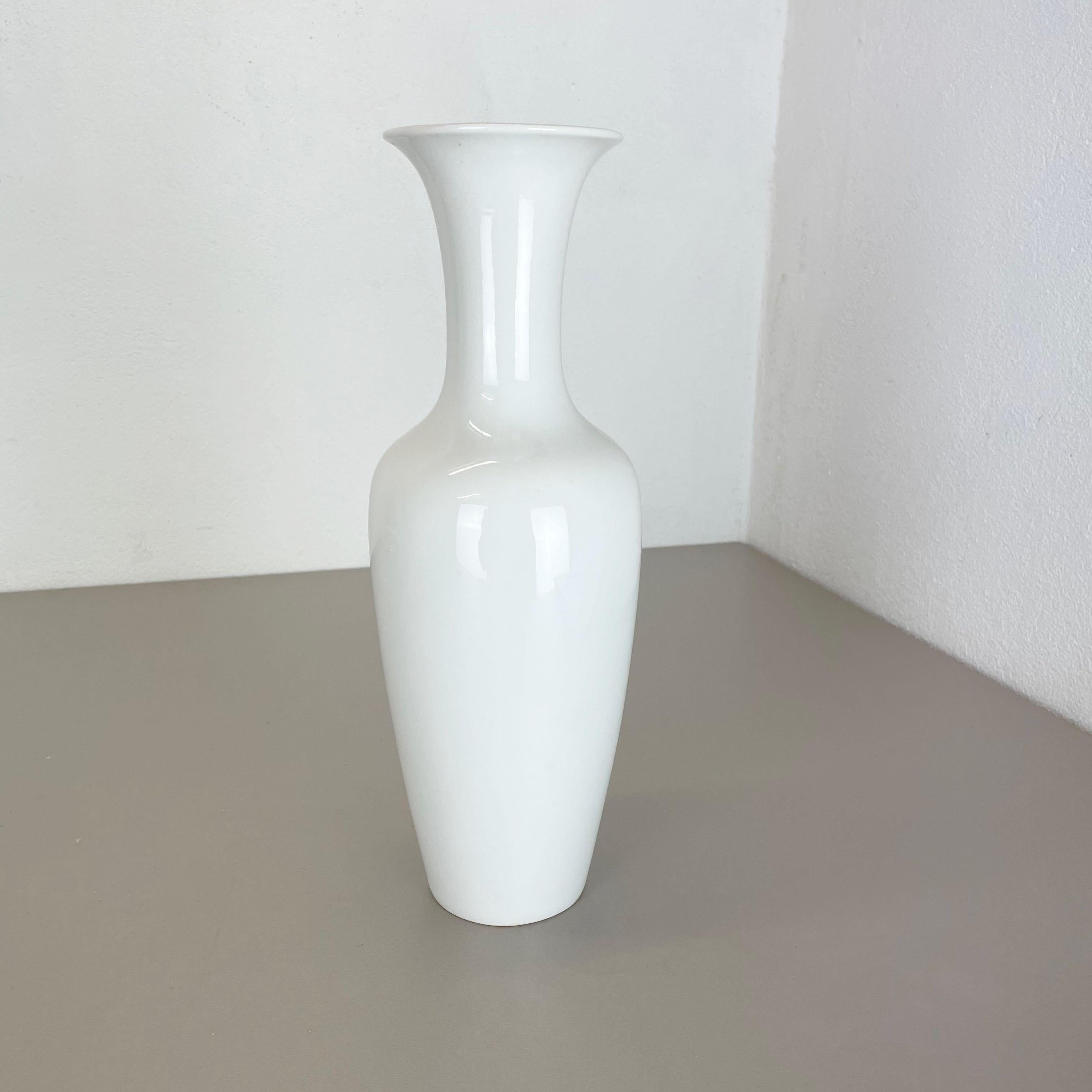 Mid-Century Modern Small Op Art Vase Porcelain German Vase by KPM Berlin Ceramics Germany 1960 For Sale