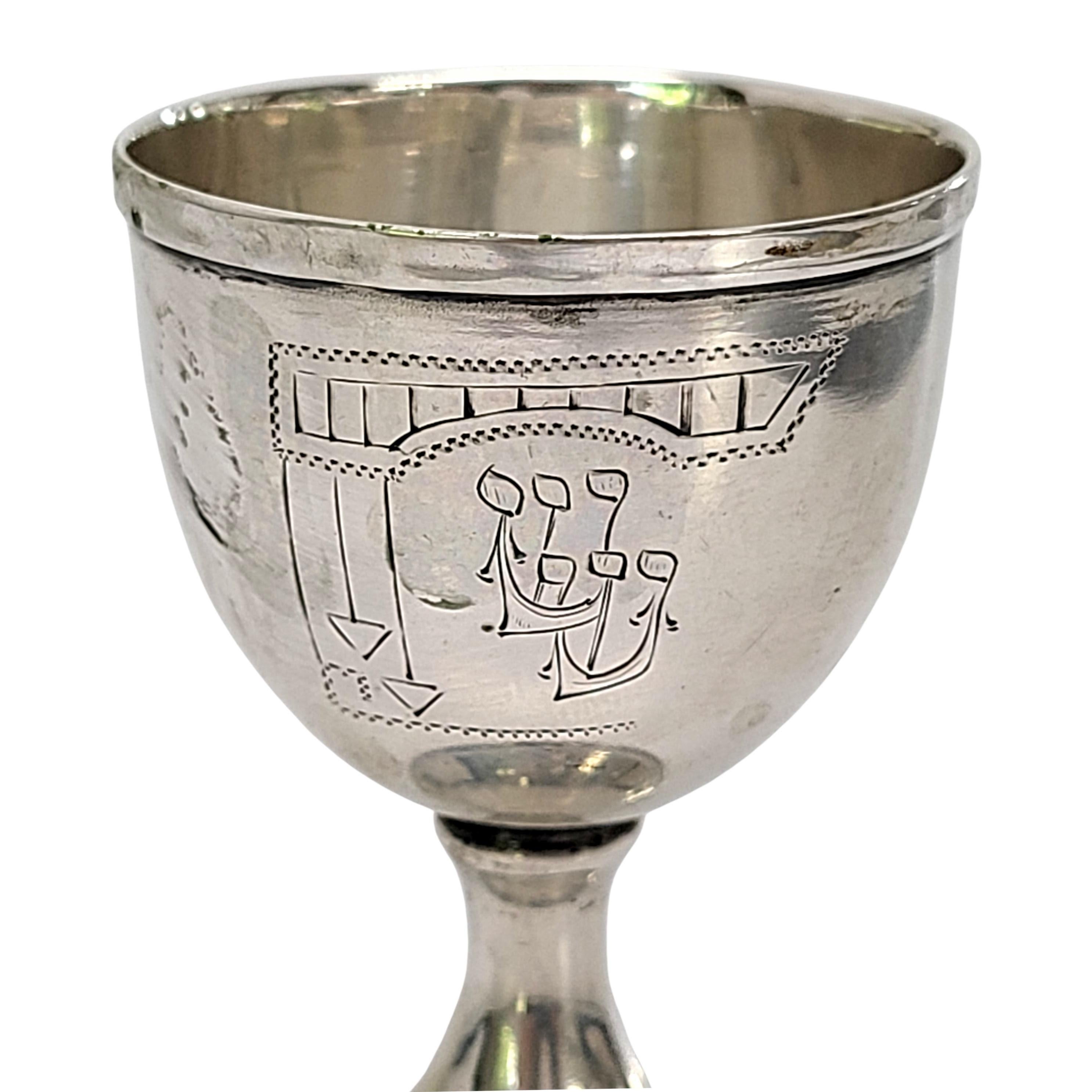 Small 800 Silver Kiddush Cup 1