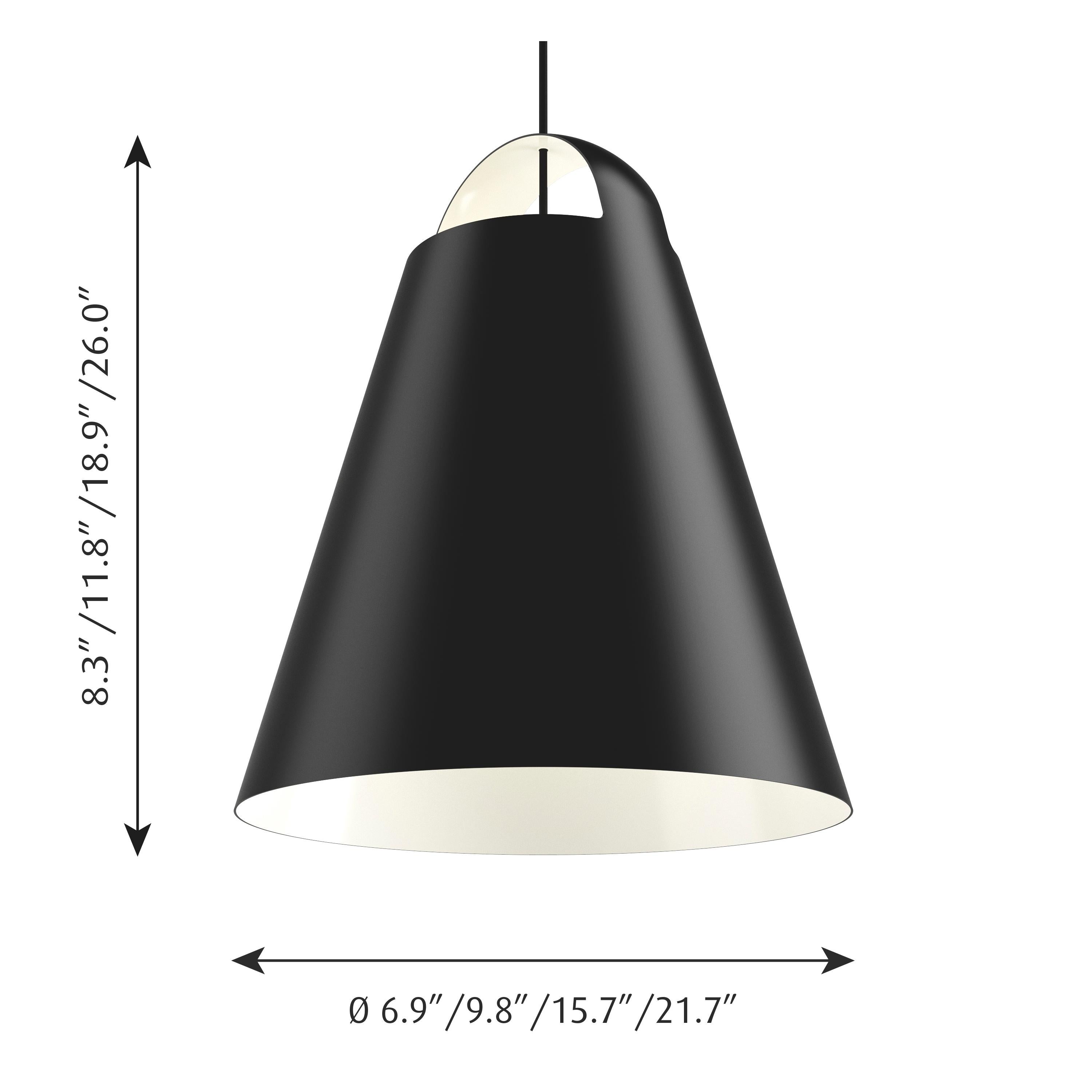 Petite lampe à suspension Above 6.9 de Louis Poulsen en noir en vente 7