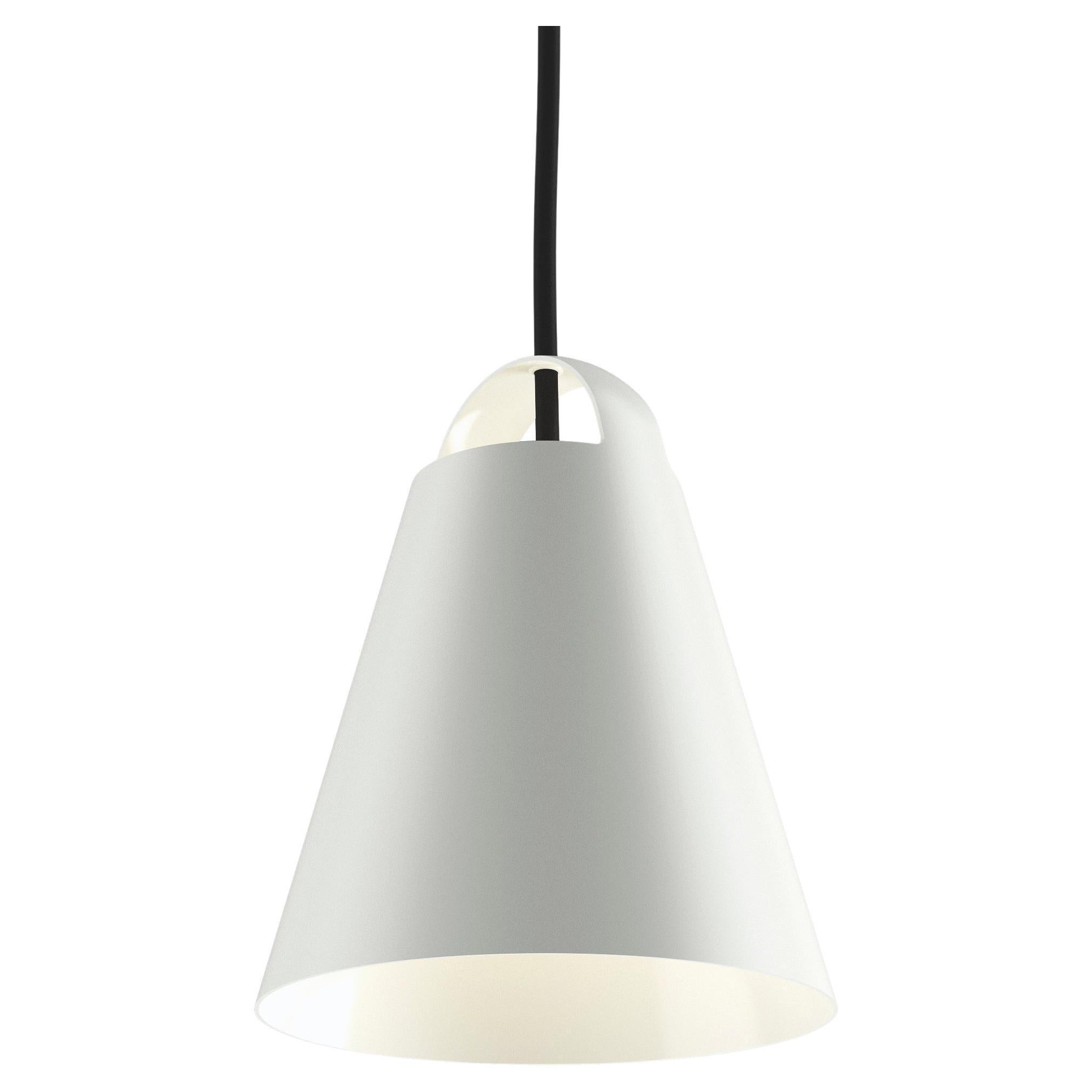 Petite lampe à suspension Above 6.9 de Louis Poulsen en blanc