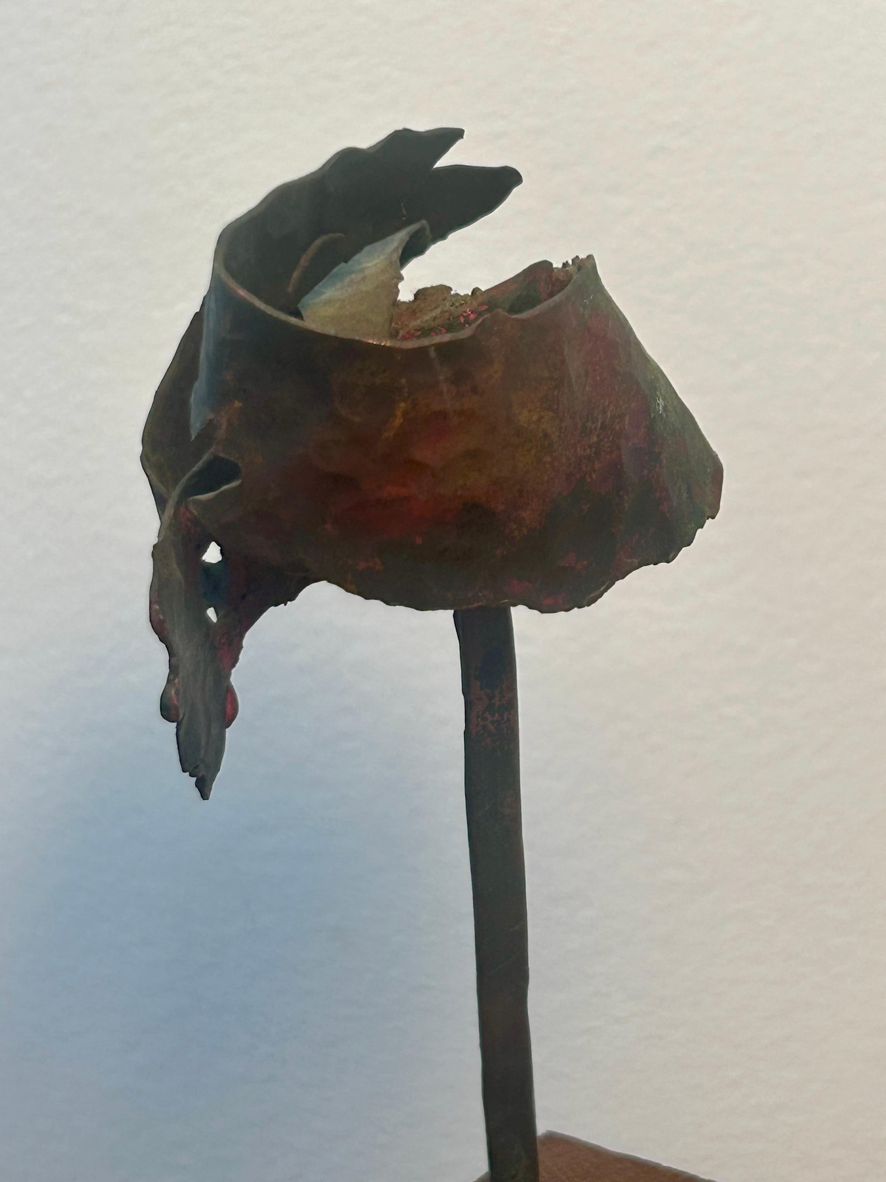 Américain Petite sculpture abstraite en bronze en vente