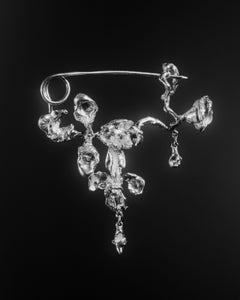 Small Abstract Orchid Brooch by Claudia Lepik