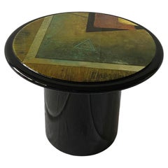 Small Accent Table Milano Memphis Style, Side Table attrib. to James Turco