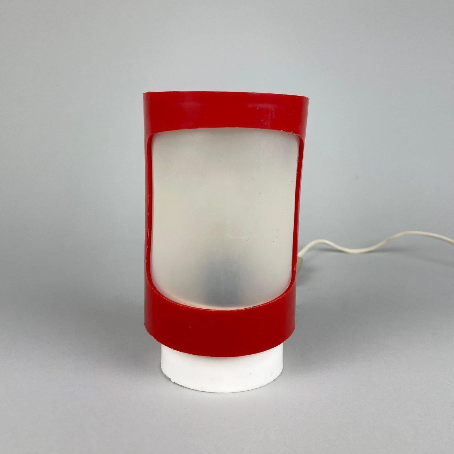 Small Adjustable Space Age Plastic Table Lamp, 1970's In Good Condition For Sale In Praha, CZ