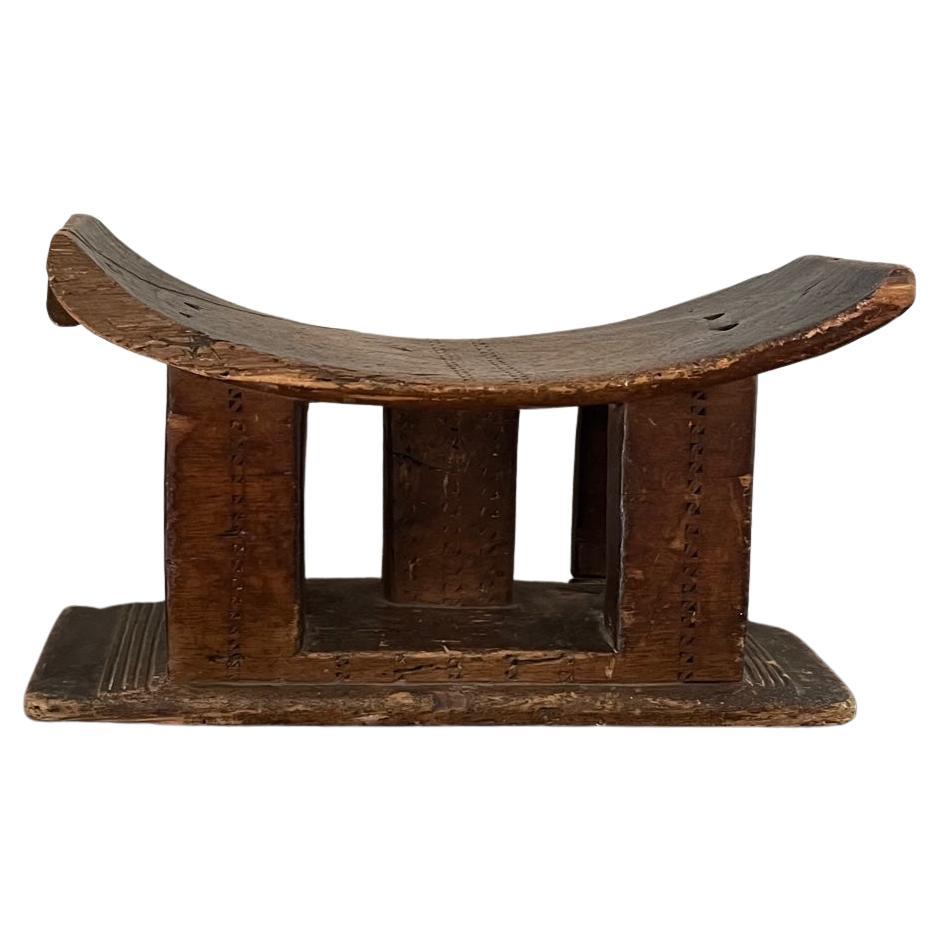 Small African Ashanti tribal stool midcentury