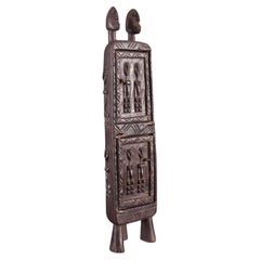 Retro Small, Rare African Dogon Wooden Carved Pharmacy Cabinet Mali 1980s