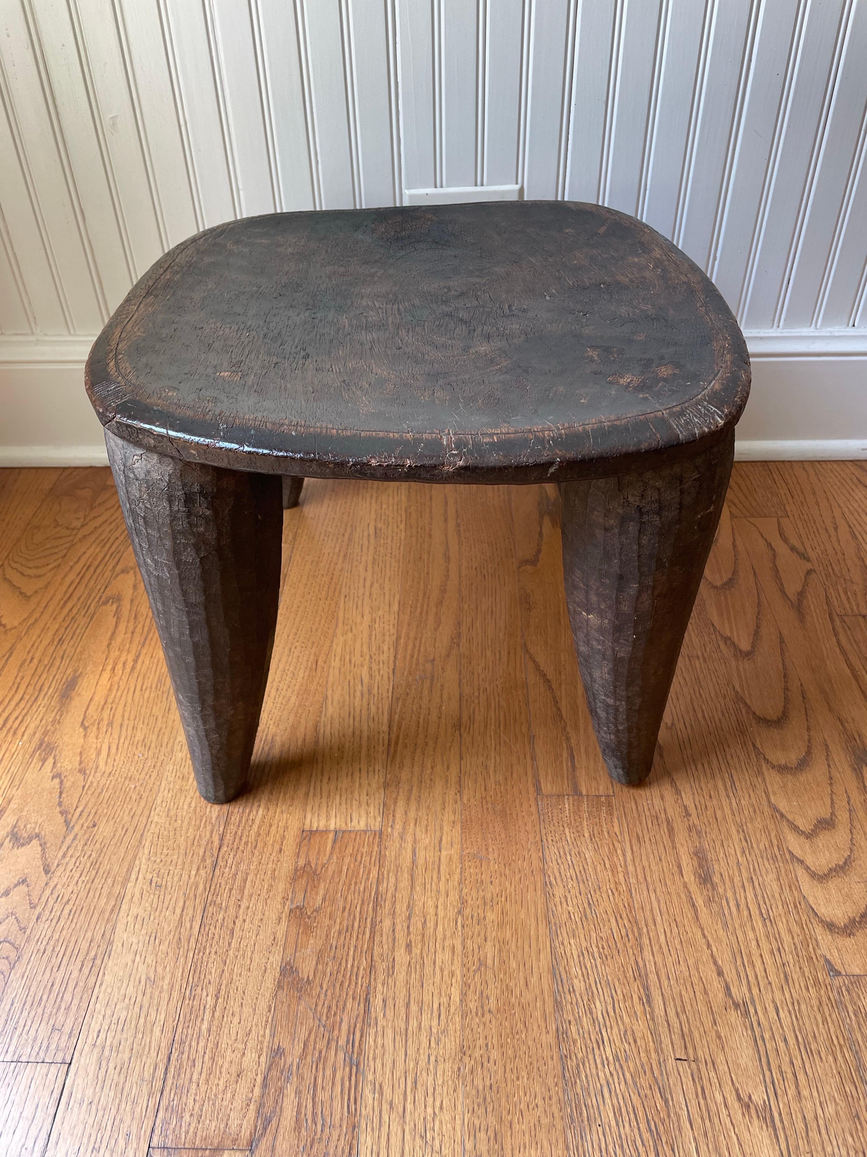 20th Century Small African Senufo stool made from one piece of wood For Sale
