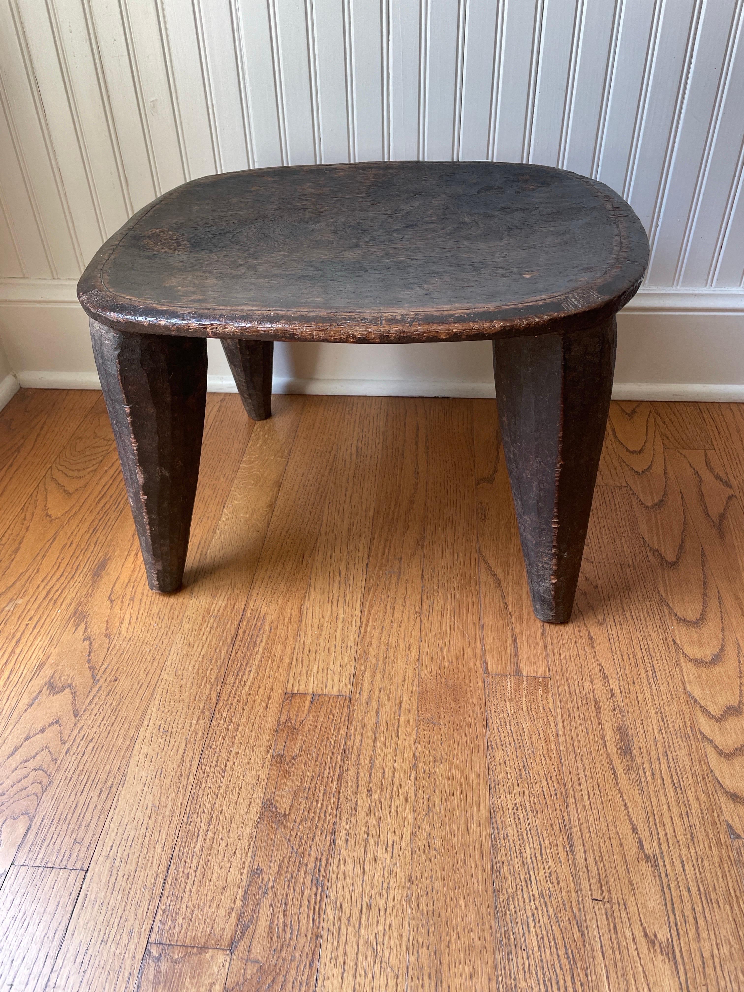 Small African Senufo stool made from one piece of wood For Sale 3