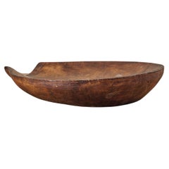 Vintage Small African Wooden Dough Bowl