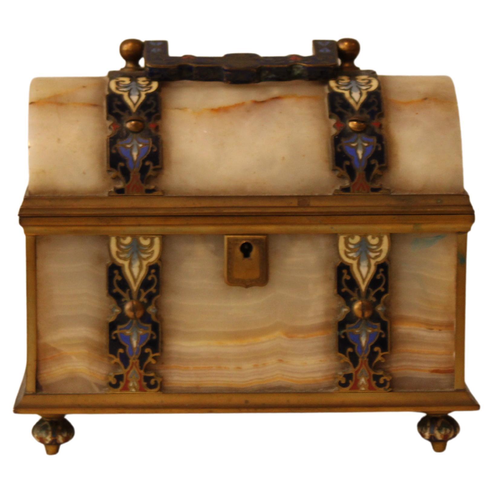 Small Alabaster Chest For Sale