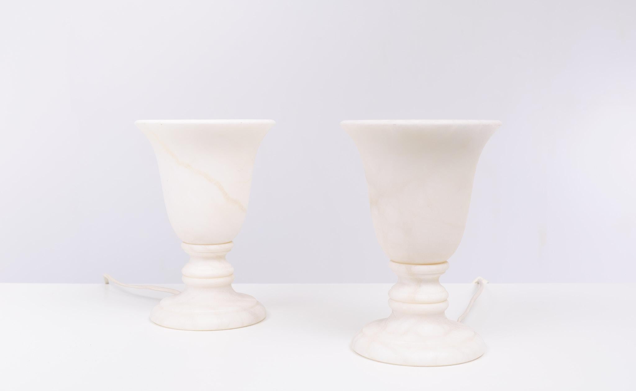 Small Alabaster Table Lamps, Spain, 1970s  For Sale 3