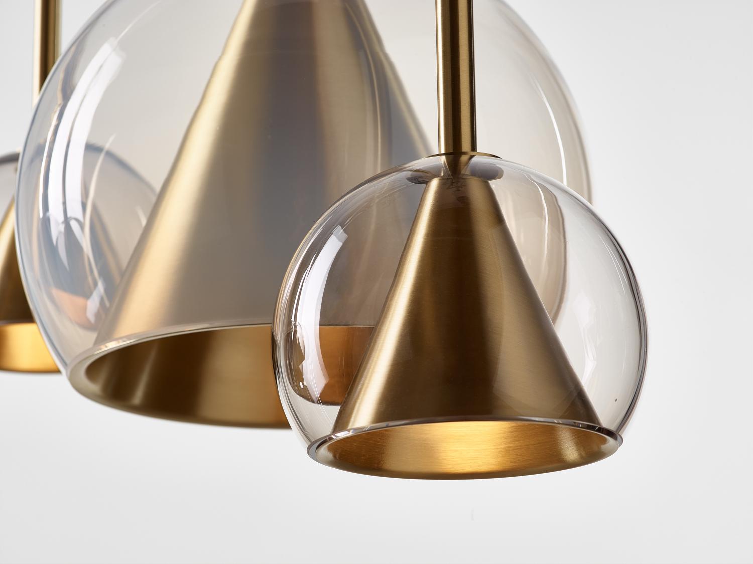 Piccola lampada a sospensione Kono in alabastro bianco di Dechem Studio in vendita 5