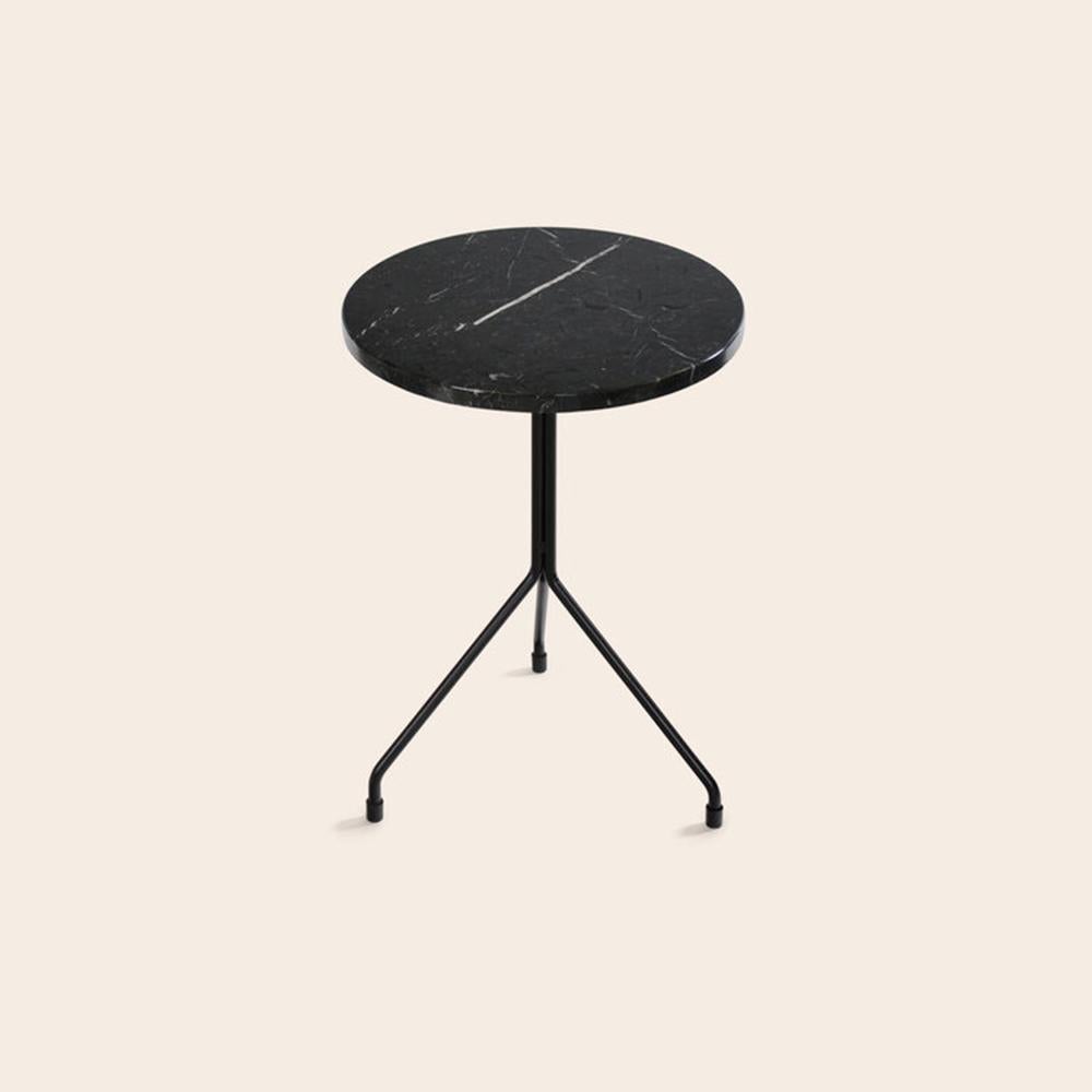 Small All For One Black Marquina Marble Table by OxDenmarq
Dimensions: D 40 x H 48 cm
Materials: Steel, Black Marquina Marble
Also Available: Different marble options available,

OX DENMARQ is a Danish design brand aspiring to make beautiful