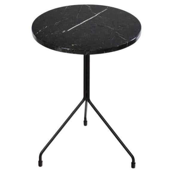 Small All For One Black Marquina Marble Table by OxDenmarq