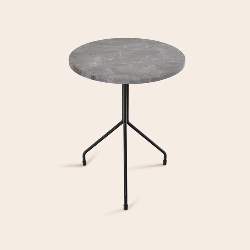 Small All For One Grey Marble Table by OxDenmarq
Dimensions: D 40 x H 48 cm
Materials: Steel, Grey Marble
Also Available: Different marble options available,

OX DENMARQ is a Danish design brand aspiring to make beautiful handmade furniture,