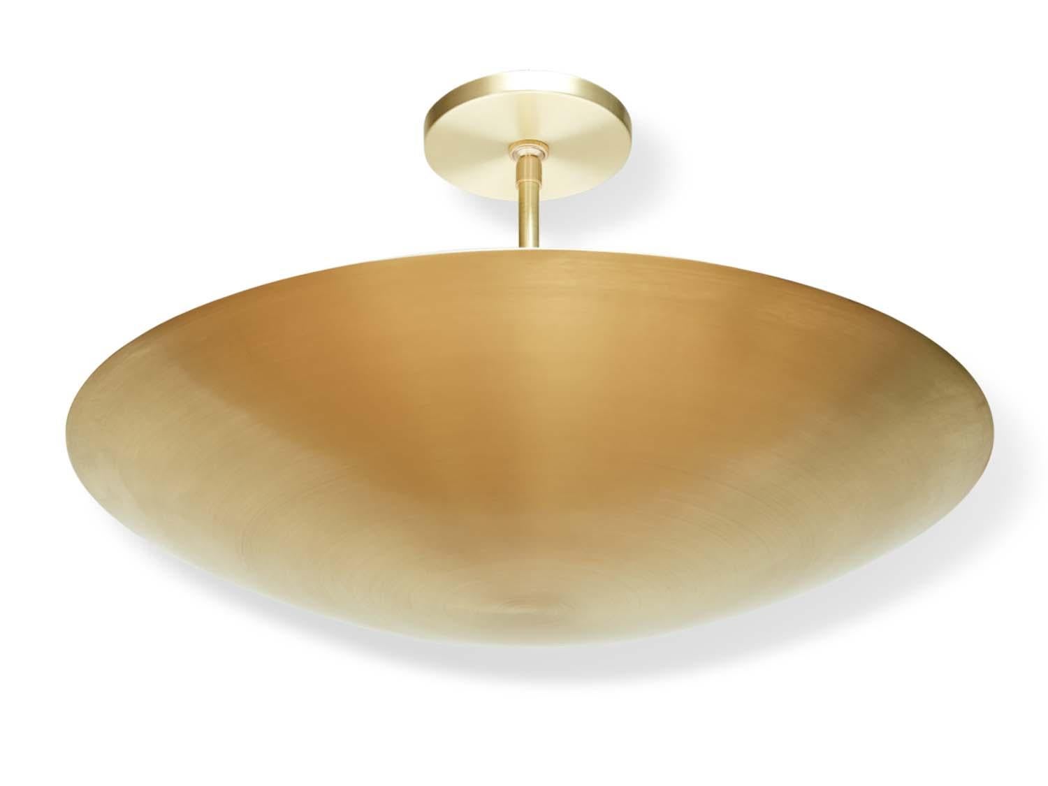 Mid-Century Modern Small Alta Brass Dome Chandelier by Lawson-Fenning For Sale