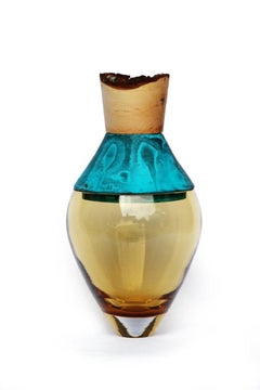 Small Amber and Copper Patina India Vessel I, Pia Wüstenberg