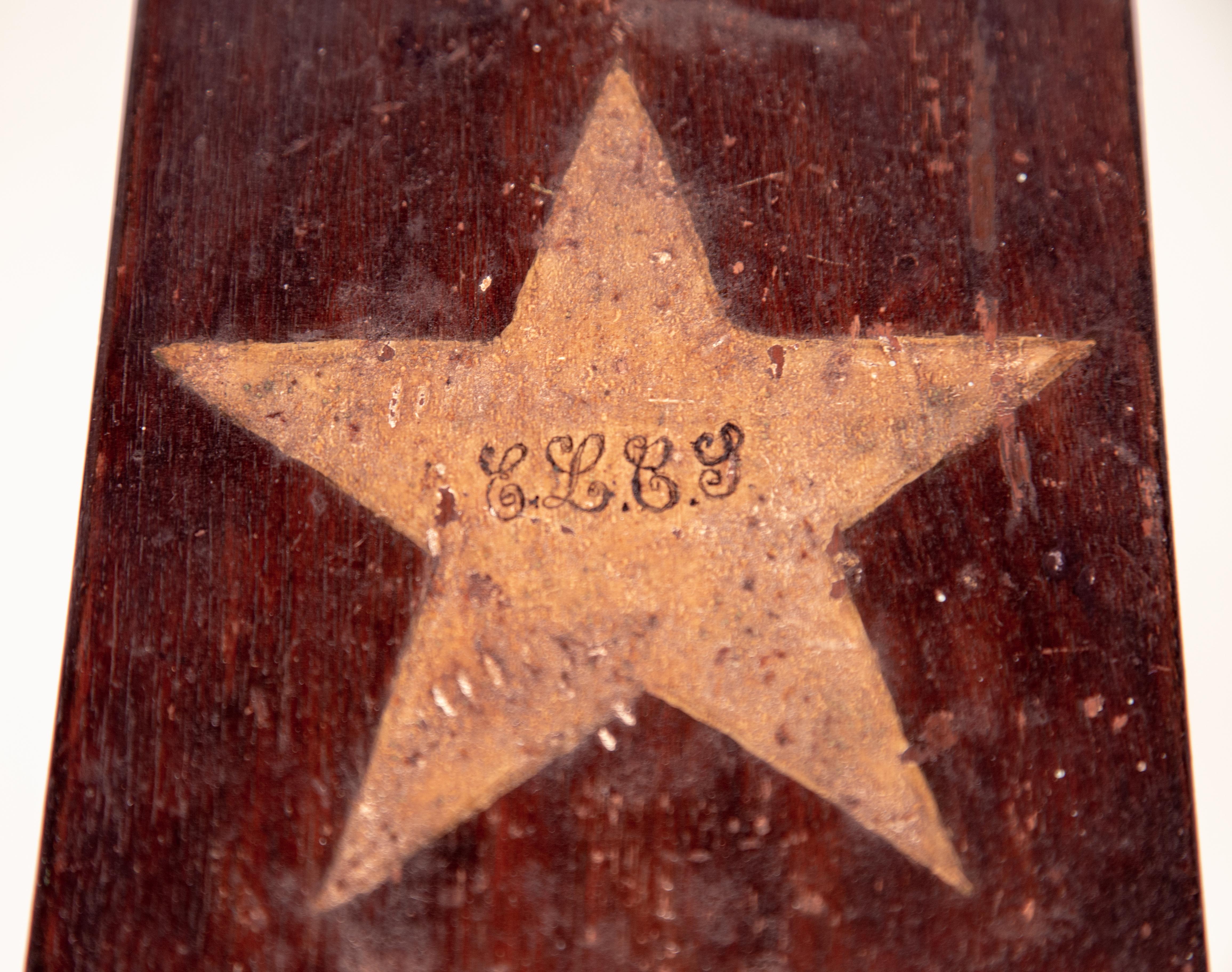 Early 20th Century Small American Folk Art Stool, circa 1910