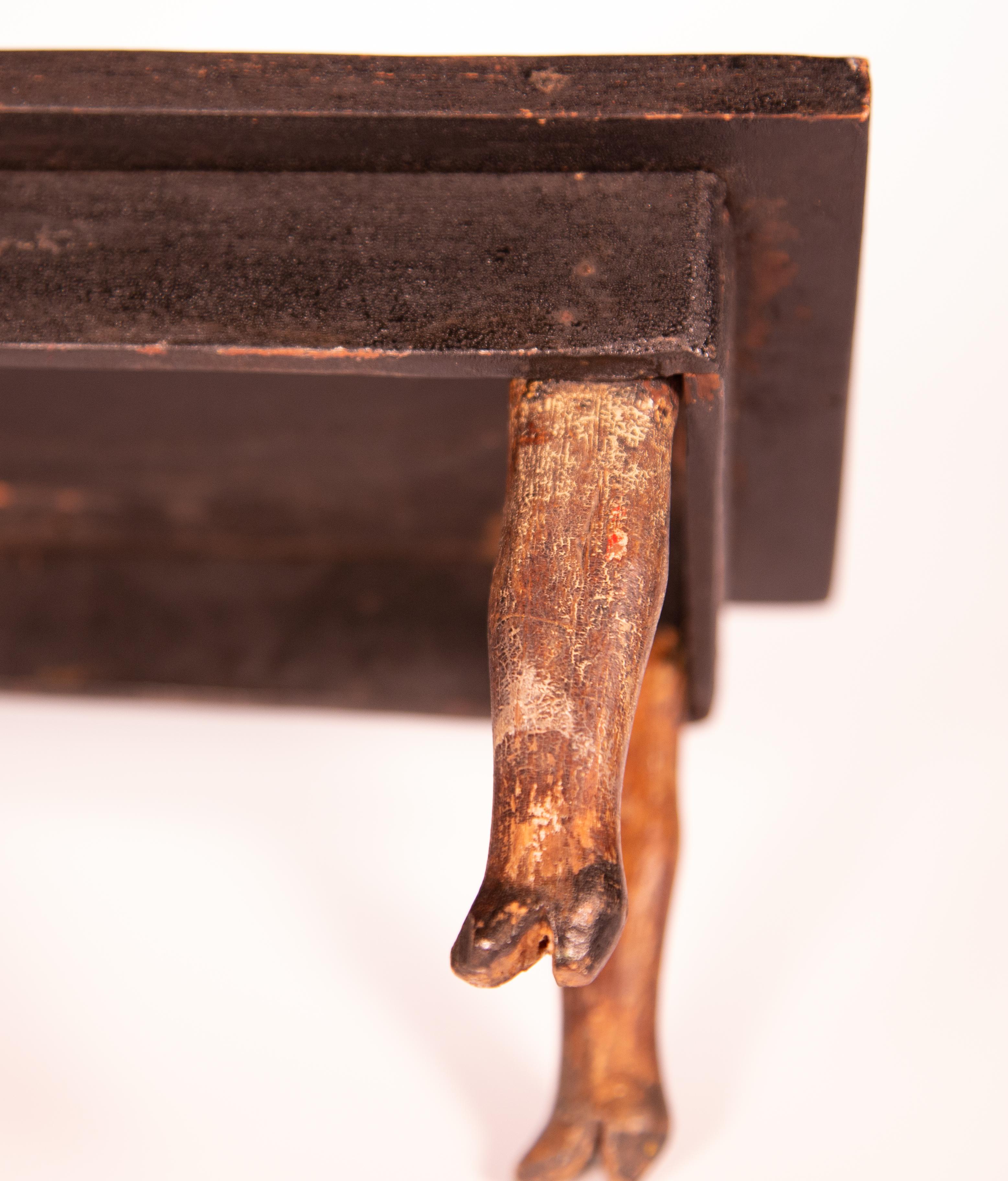 Small American Folk Art Stool, circa 1910 1