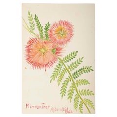 Klein  Amerikanisches Aquarell von Fächern, 20. Jahrhundert.