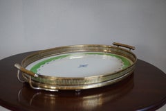 Small and Beautiful Hand Painted and Glazed Porcelain Art Deco Serving Tray