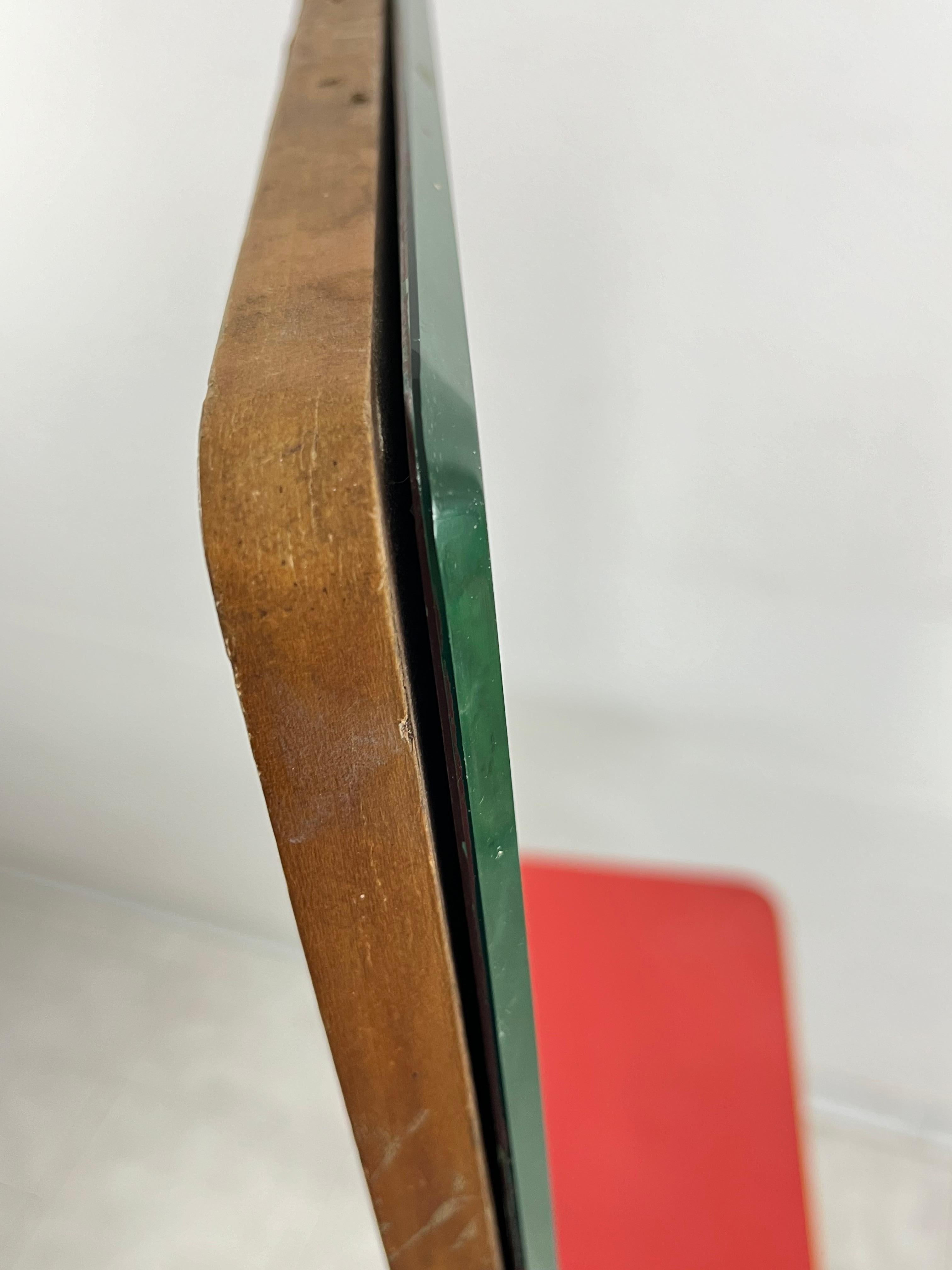 Piccola e affascinante consolle di metà secolo con specchio reclinabile, anni '50 in vendita 1