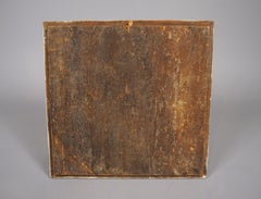 Petit panneau en bois doré délicatement sculpté et laqué, France, C.I.C.