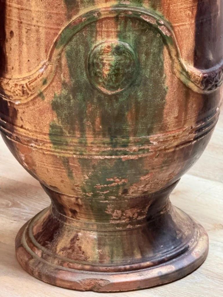 Terracotta Small Anduze Planter, Boisset, 19th Century For Sale