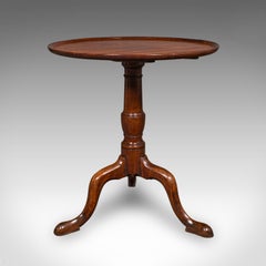 Small Antique Afternoon Tea Table, English, Side, Wine, Lamp, Georgian, C.1800