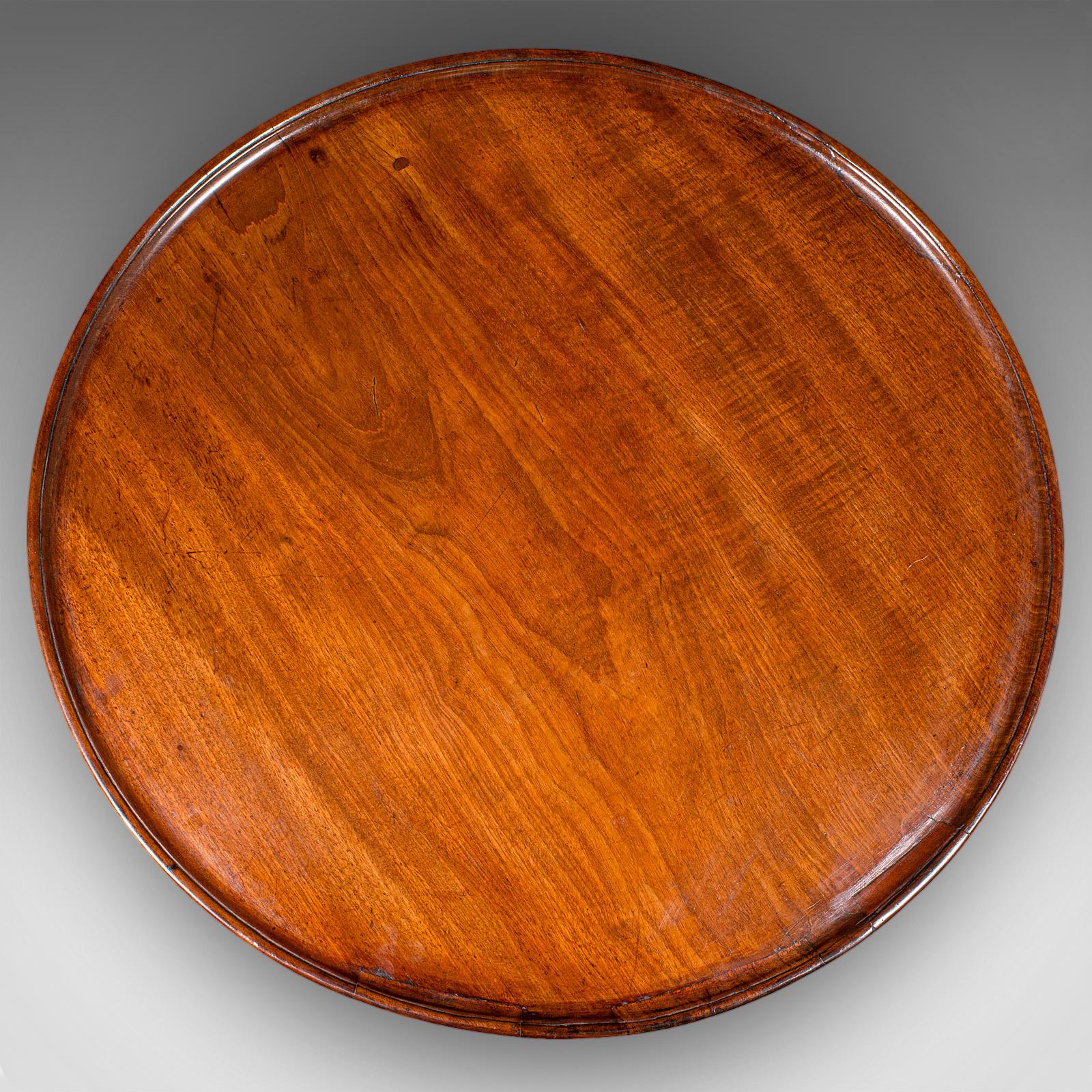 Début du XIXe siècle Petite table à thé de l'après-midi, anglaise, d'appoint, à vin, lampe, géorgienne, C.C.C. en vente